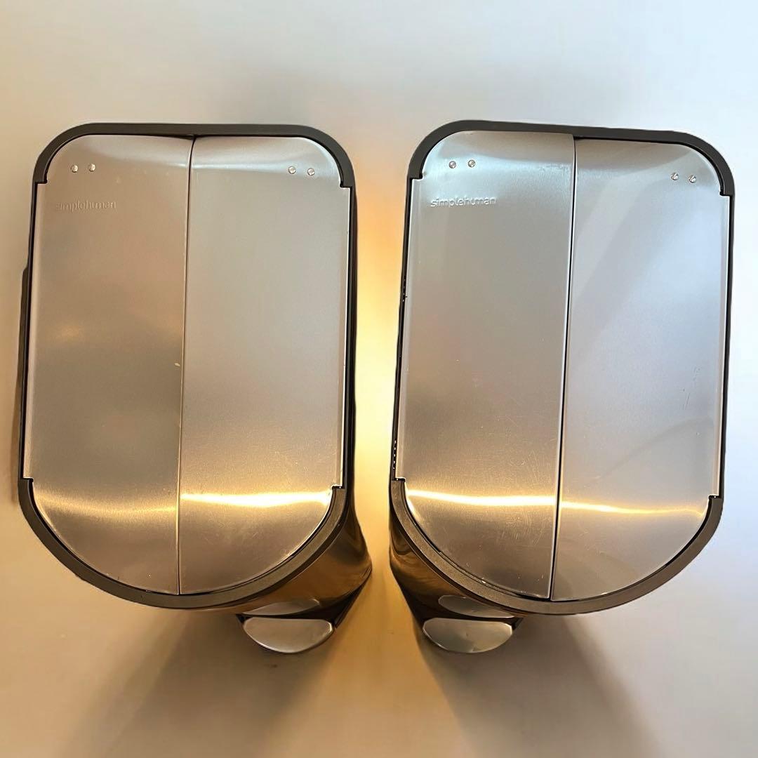 シンプルヒューマン　バタフライステップカン　ゴミ箱　30L 2個セット