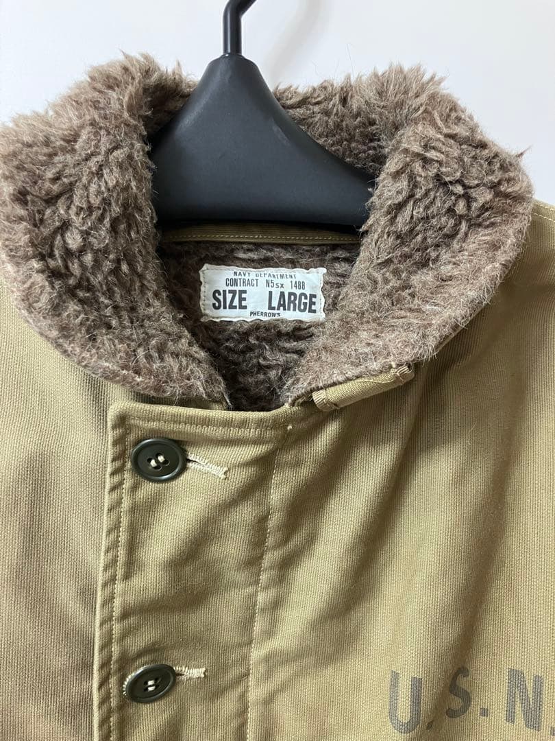 PHERROWS U.S.N. カーキ ミリタリージャケット
