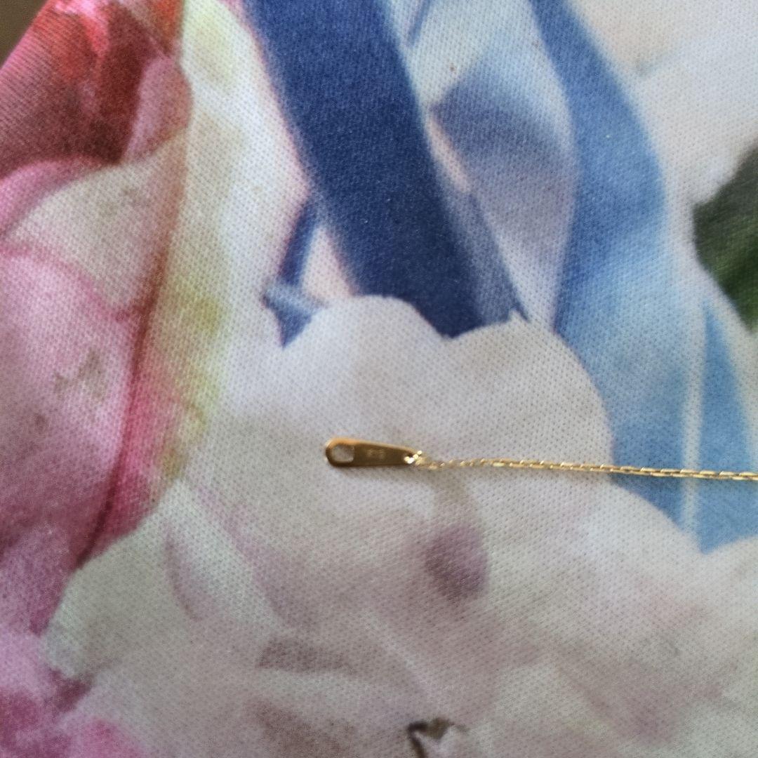 ✿18金✿一粒ダイヤモンドネックレス 　　0.22 ct カード付き