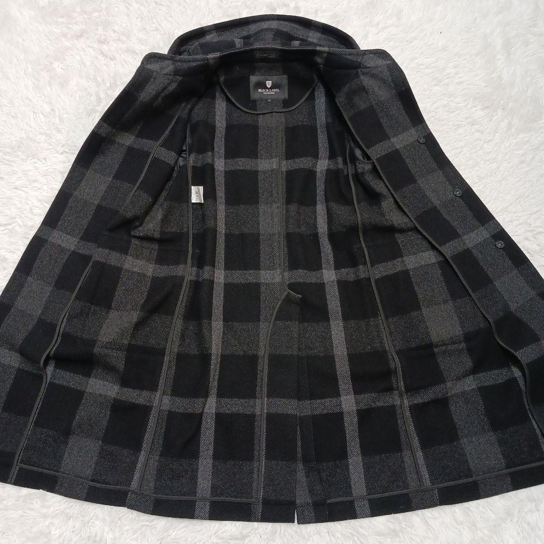 ✨未使用級✨2023✨ブラックレーベル　トーナルCBチェックダッフルコート　M