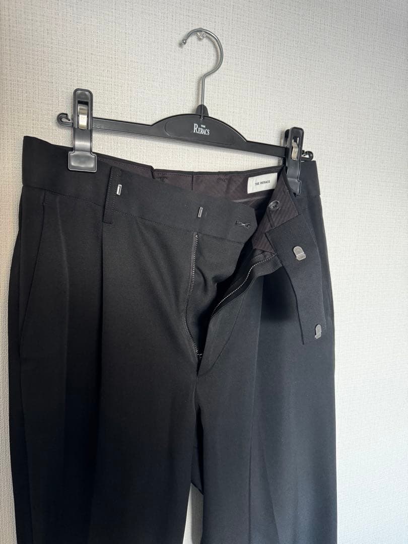 25SS RERACS THE SLACKS STRAIGHT ブラック46