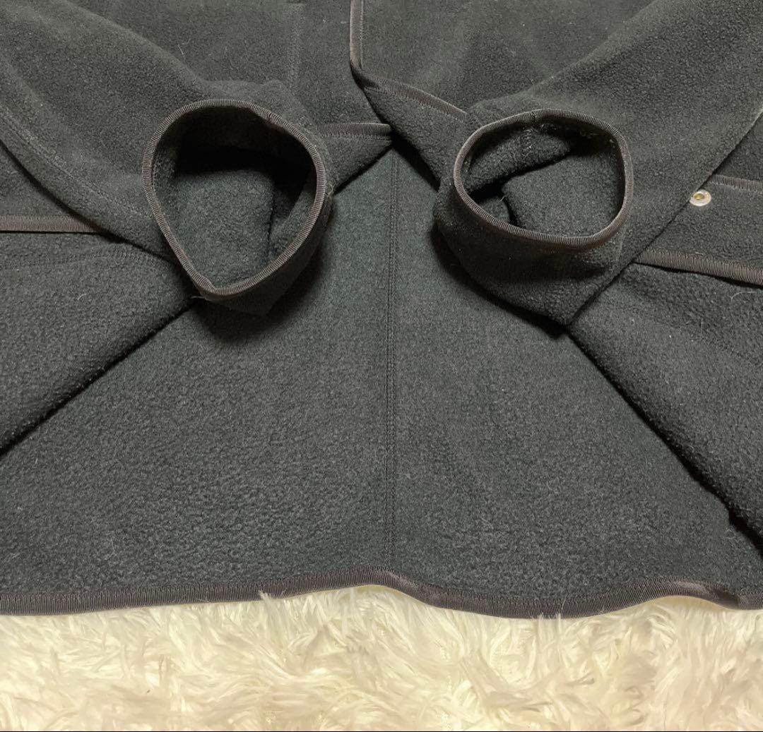 DANTON ブラック ノーカラージャケット 36