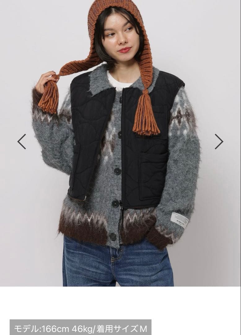 ニコアンド リバーシブルベスト タグ付き新品