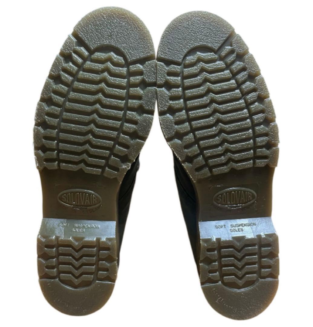 イギリス製 別注品 SOLOVAIR 3ホール レザーシューズ UK9 グリーン