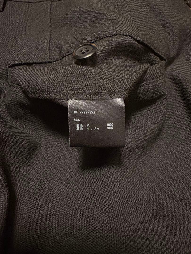 LAD MUSICIAN　スリムフレアスラックス　44 ブラック