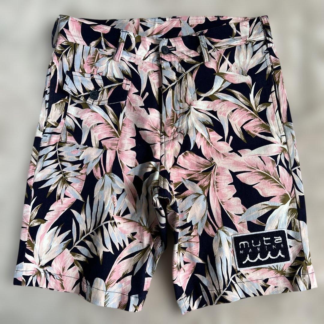 muta MARINE/花柄/ボタニカル柄/ハーフパンツ