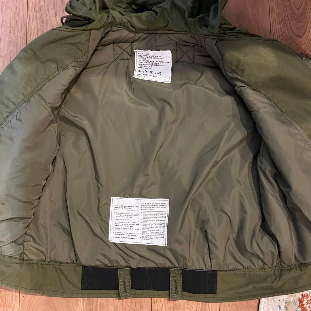 【極美品】1991年 カナダ軍 CVC コールドウェザー タンカースジャケット