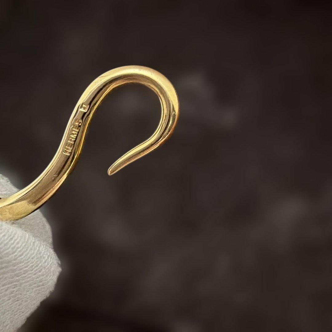 r*i様 【2点】①HERMES(クリックH) ホワイトシルバー②フックブレスレ