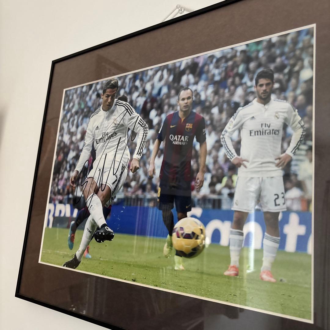 クリスティアーノロナウド直筆サイン エル・クラシコ