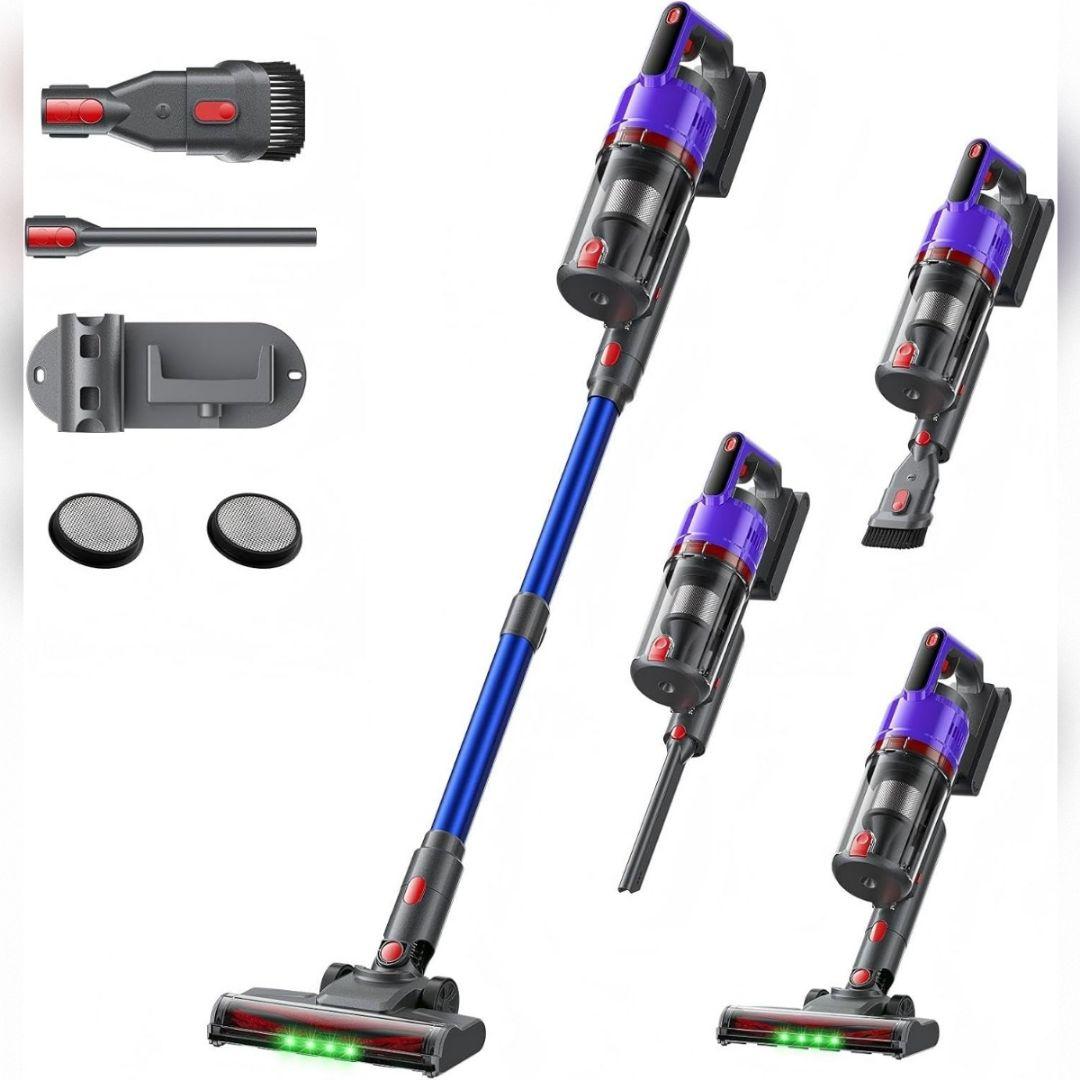 掃除機 コードレス　自立式 スタンド不要 軽量　着脱式バッテリー 　低騒音