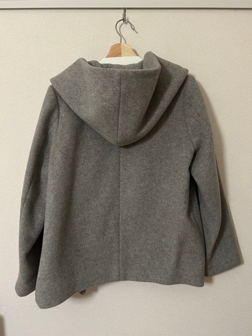 【ジャーナルスタンダード】フード付きウールコート Mサイズ