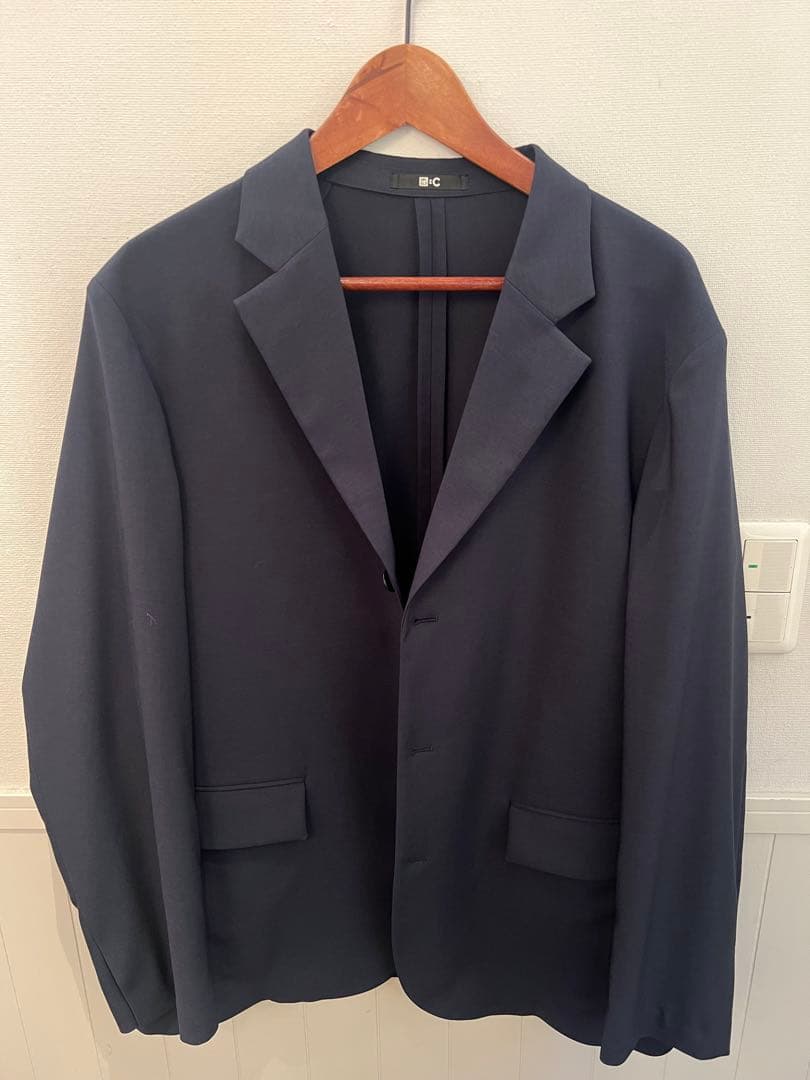 新品未使用　ユニクロC セットアップ　ネイビー感動ジャケット感動パンツ