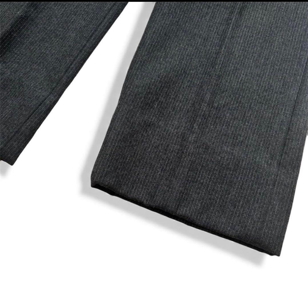 【美品】J. PRESS スリーピース スーツ グレー 毛 100% ストライプ