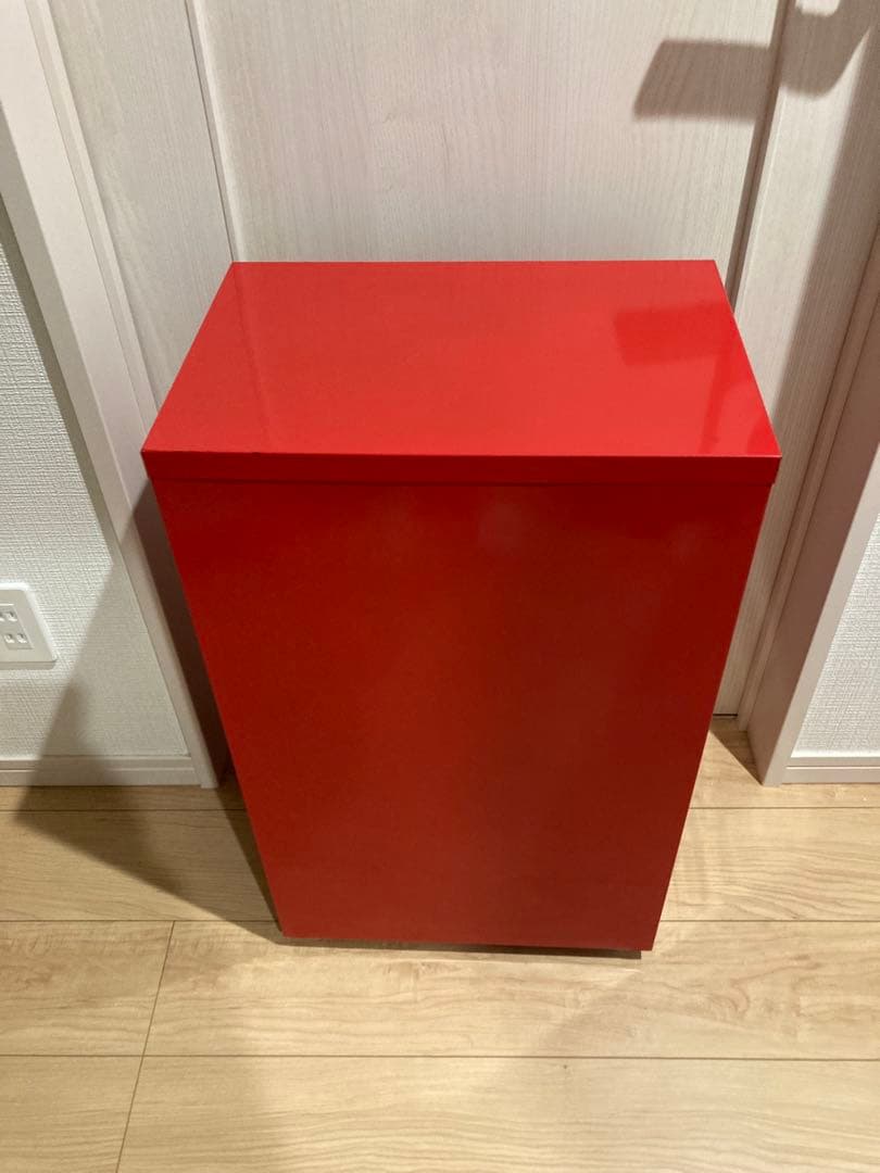 IKEA イケア　ヘルメル　引き出しユニット　キャスター付き　レッド