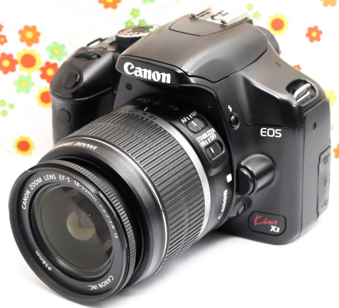 キャノン Canon kiss x2☆スマホに転送☆手振れ補正付☆初心者おススメ