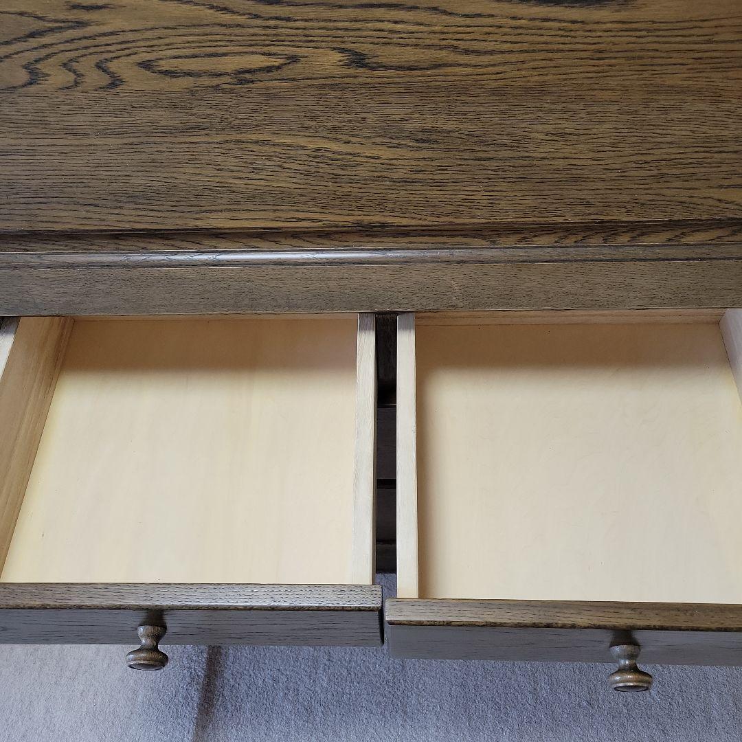 豊田たんす　オーク材　ライティングデスク　希少　無垢材