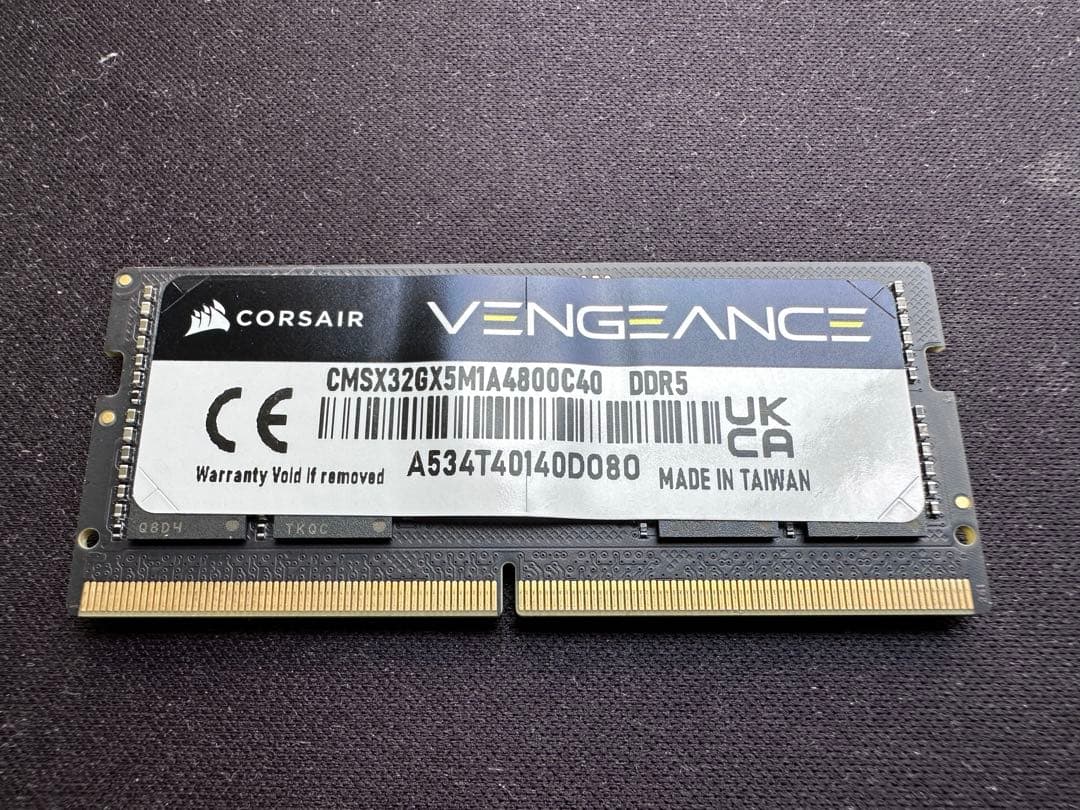メモリー CORSAIR VENGEANCE SODIMM DDR5 32GB