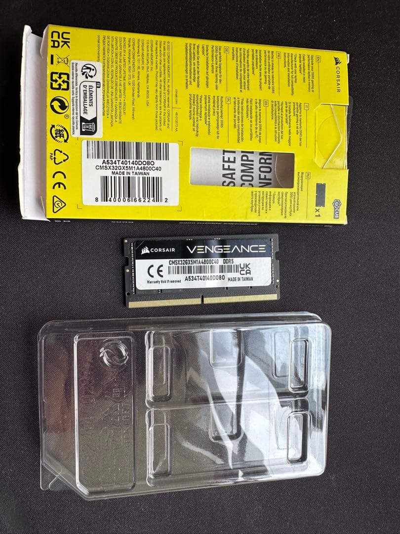 メモリー CORSAIR VENGEANCE SODIMM DDR5 32GB