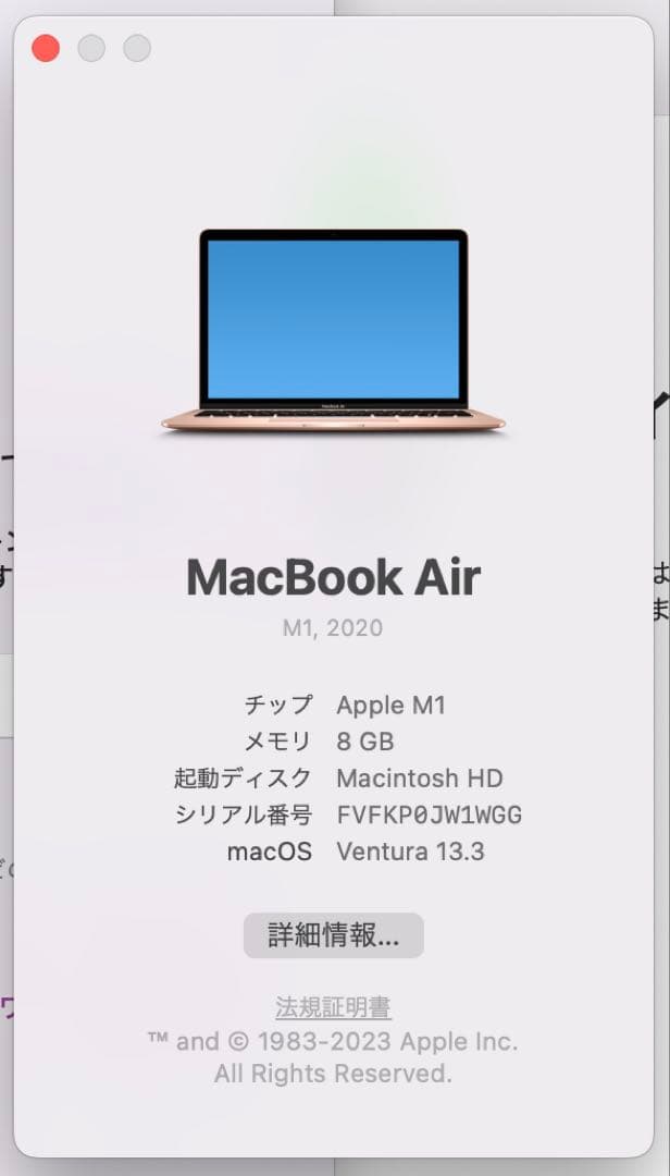 MacBook Air M1 512GB 13inch ローズゴールド