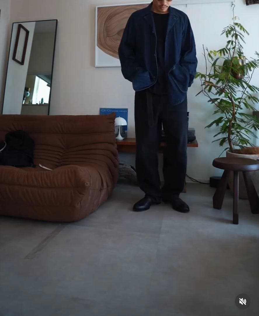 【22AW】comoli デニムワークジャッケット　サイズ1