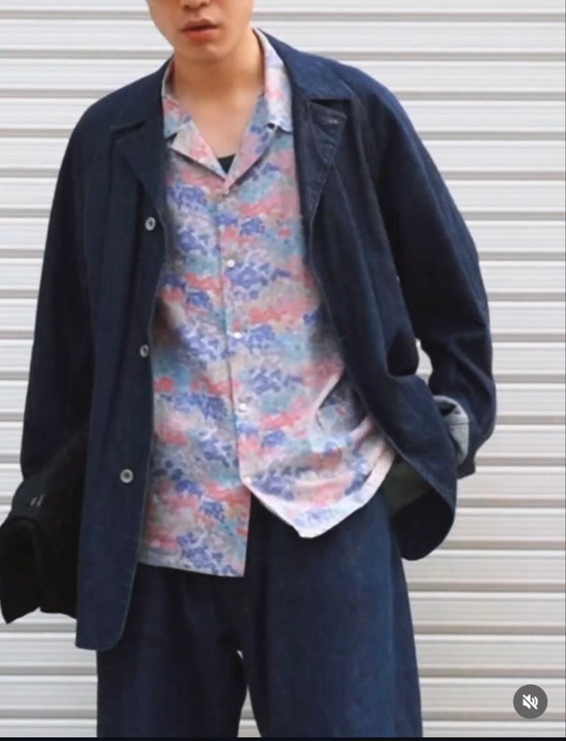 【22AW】comoli デニムワークジャッケット　サイズ1