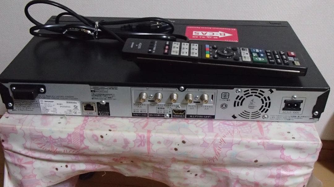 AQUOS BD-HW51 Blu-rayレコーダー整備点検済み、