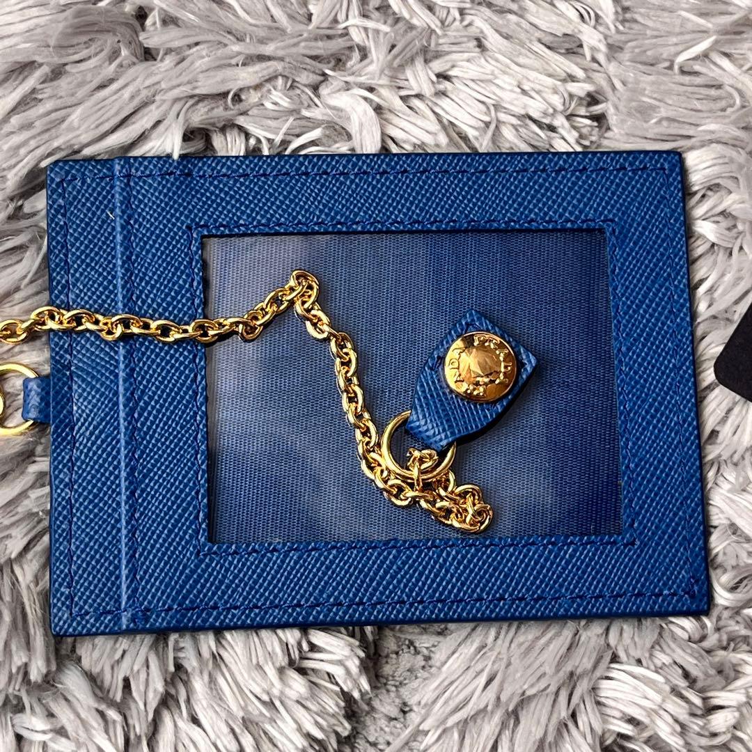 極美品✨PRADA 長財布　バイカラー　サフィアーノ　カードケース　メタルロゴ