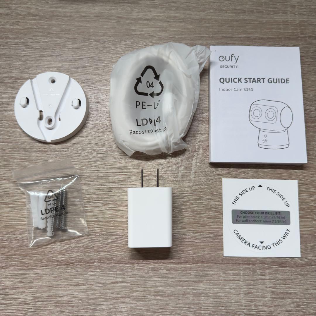 防犯カメラ Anker Eufy Security Indoor Cam S350