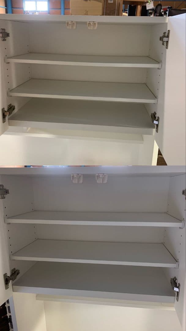 G908\" ニトリ ソレル140KB WH キッチンボード レンジボード 食器棚