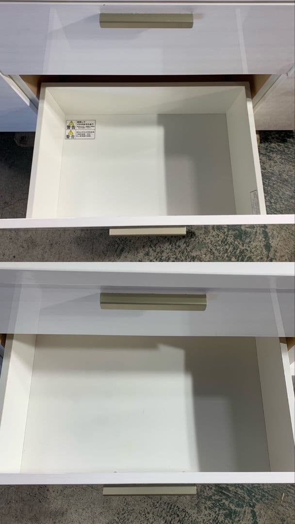 G908\" ニトリ ソレル140KB WH キッチンボード レンジボード 食器棚