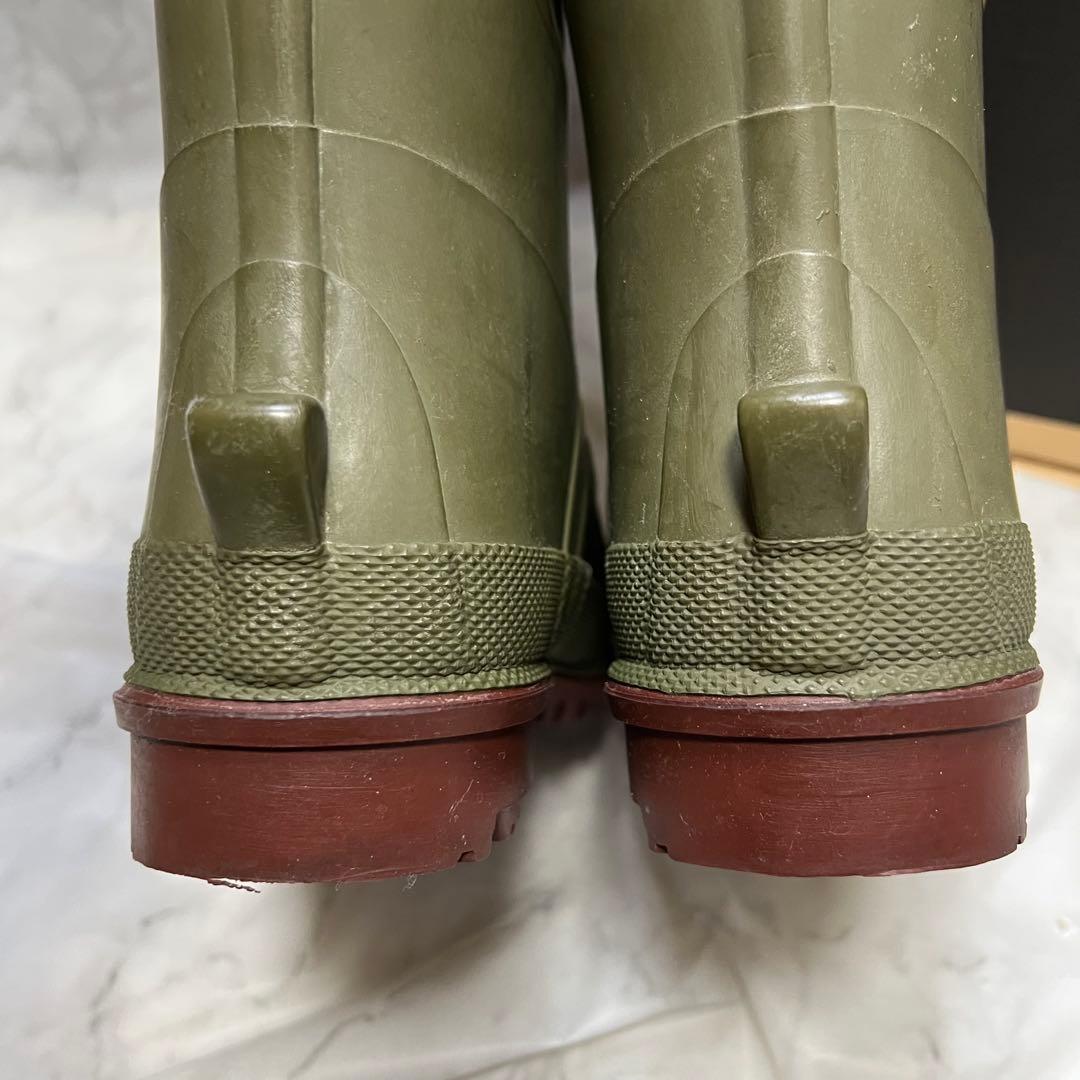 スノーピーク NOASOBI ラバーニーブーツ 長靴 箱付き オリーブ サイズＳ