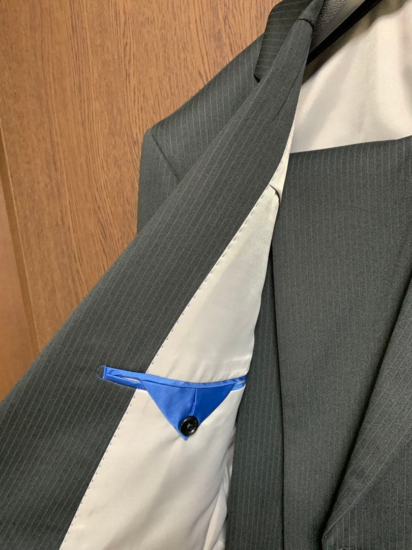 AB7新品未使用！超快適ストレッチ2パンツスーツ！ウォッシャブル！ブラック！小訳