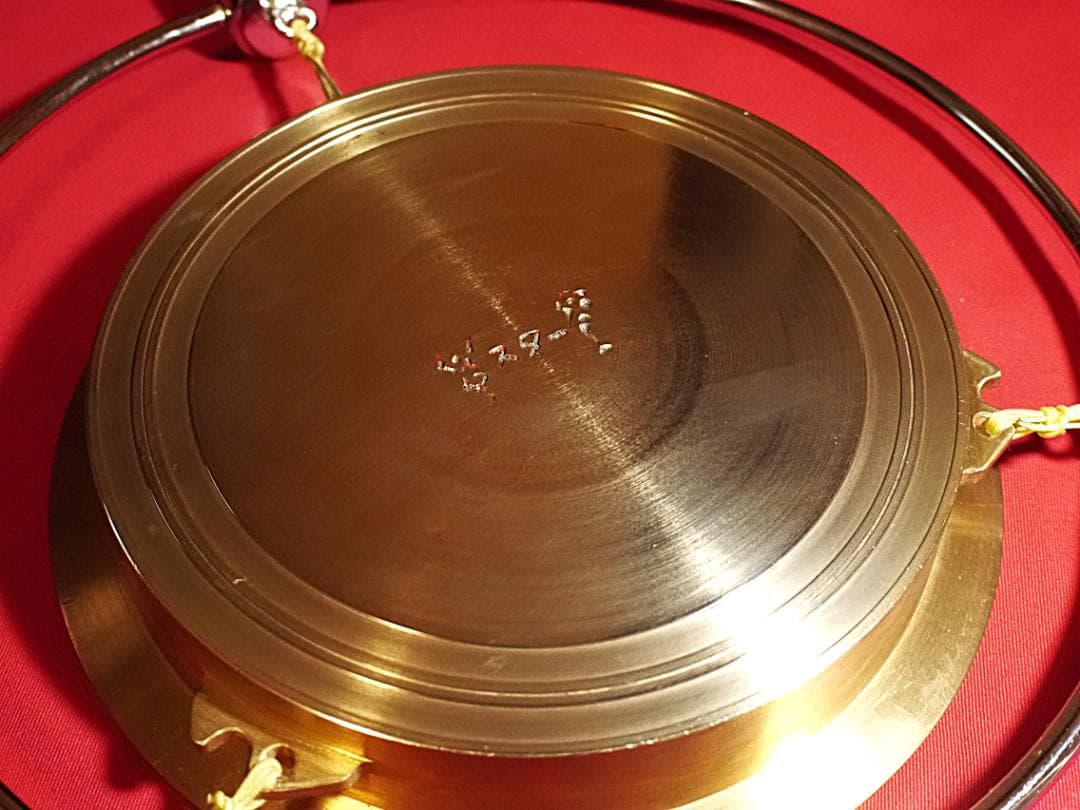 阿波踊りの鉦　スター印　24号　蔓　撞木5本　帯座　セット