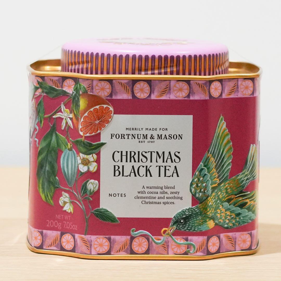 フォートナム&メイソン　クリスマスブラックティー　ブラックティーバッグ　2缶