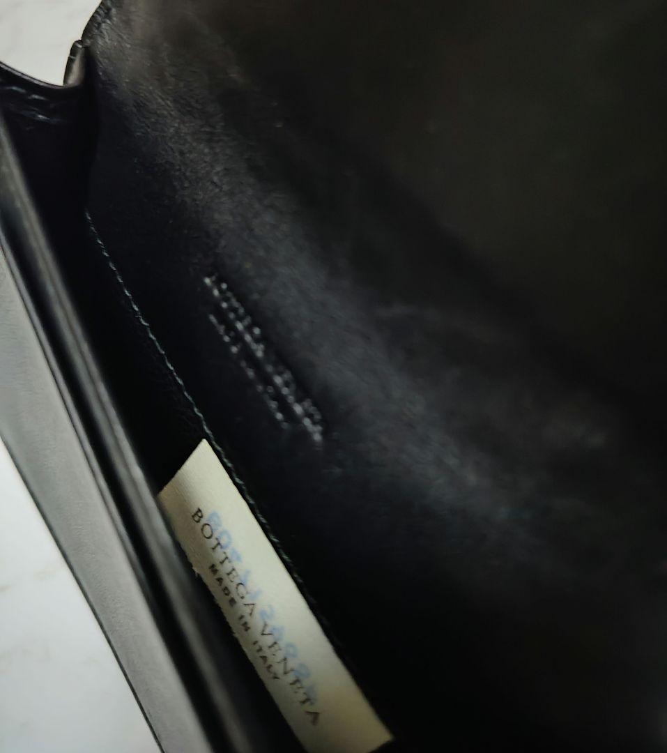 BOTTEGA VENETA イントレチャート カードケース/ ブラック