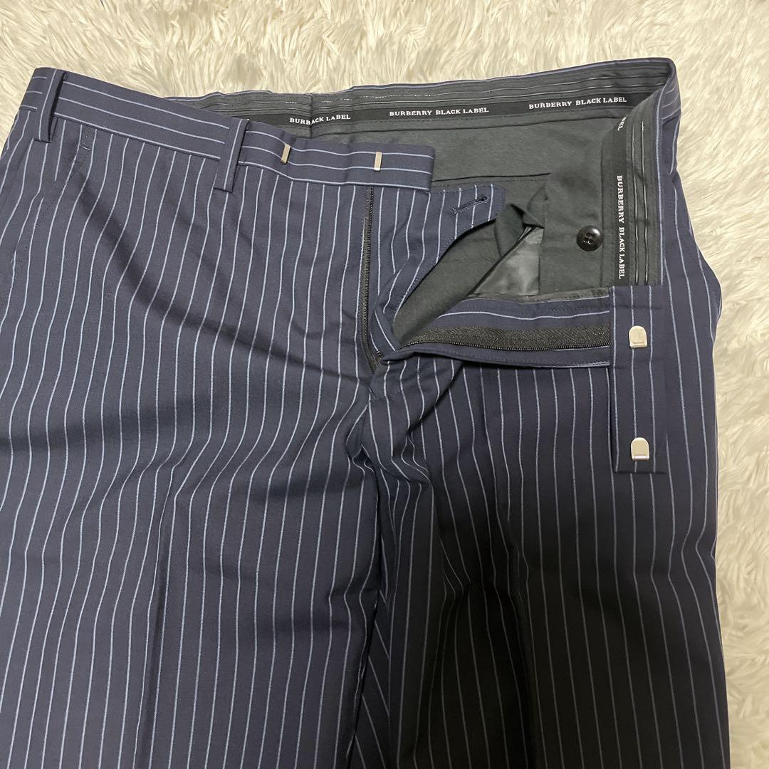 バーバリーブラックレーベル セットアップスーツ ネイビー ホースロゴ 38L