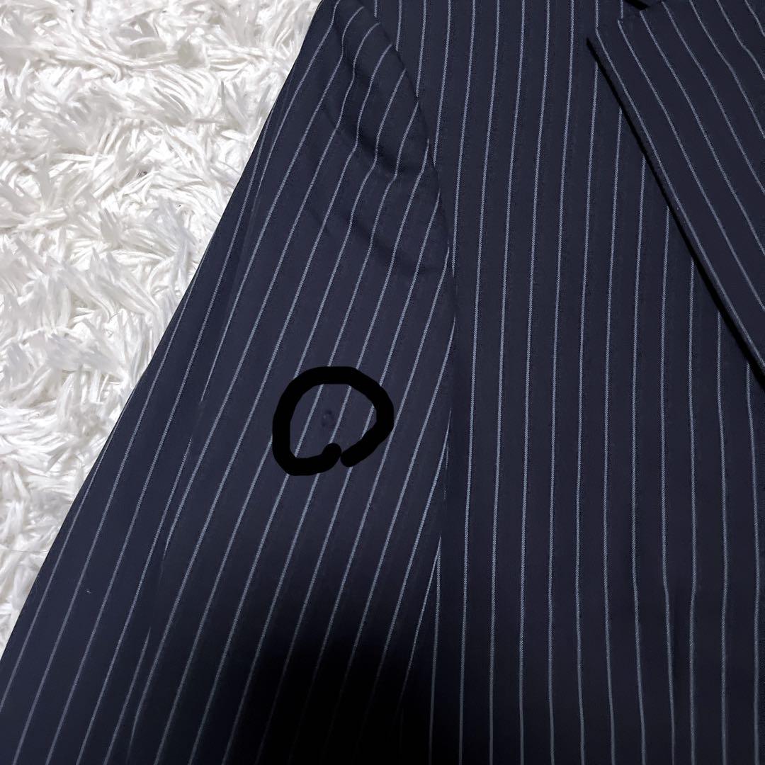 バーバリーブラックレーベル セットアップスーツ ネイビー ホースロゴ 38L