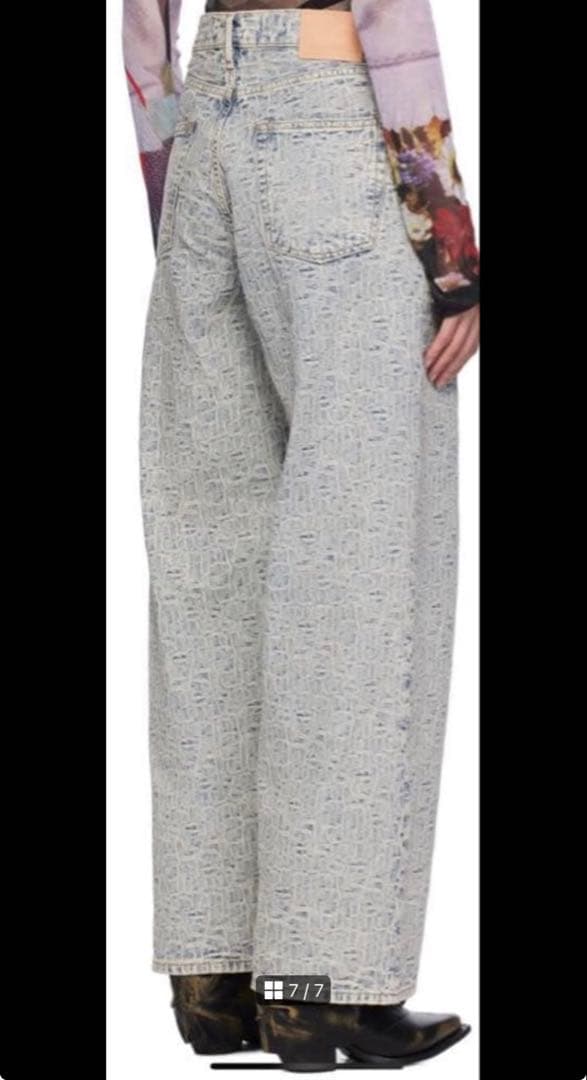 Acne Studios 1981M モノグラム ルーズフィット デニム