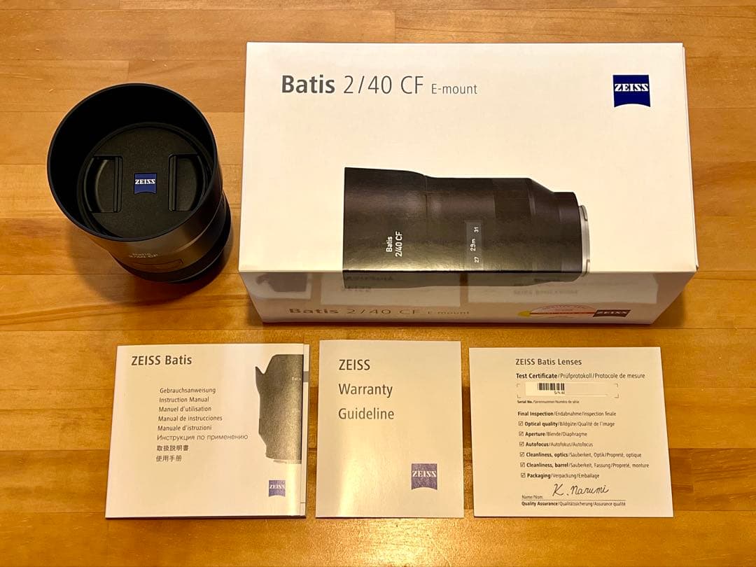 ZEISS ツァイス Batis 2/40 CF E-Mount