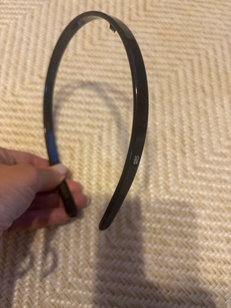 【未使用】ALEXANDRE DE PARISブラックカチューシャ