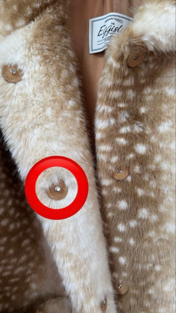 n.k atelier Bambi Fur Jacket beige バンビ柄