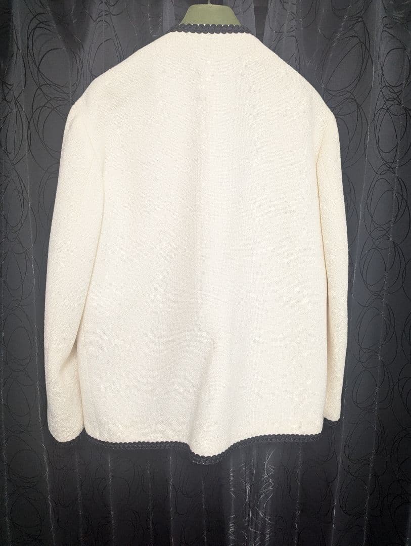 GUCCI 23ss ツイード ノーカラージャケット