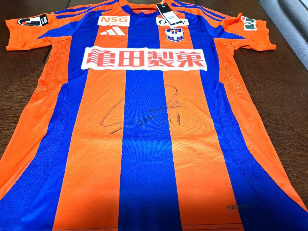 アルビレックス新潟 長谷川元希選手2025直筆サイン入りユニフォーム