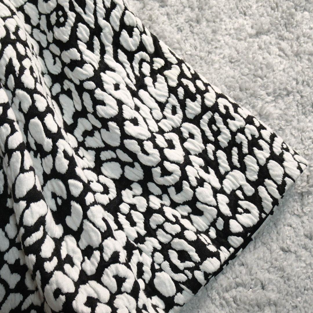 ケイトスペード ヒョウ柄 ジャガード フレア ワンピース XS