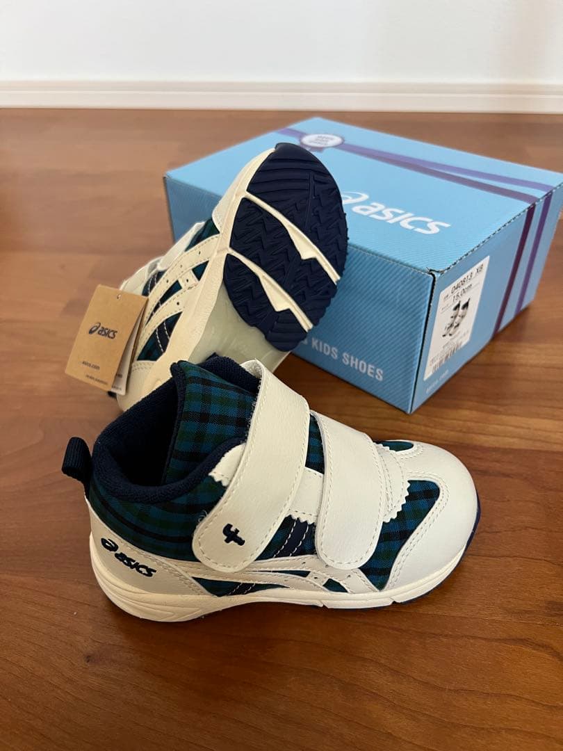 ベビースニーカー〈アシックス × familiar〉 15.0cm 青 XB