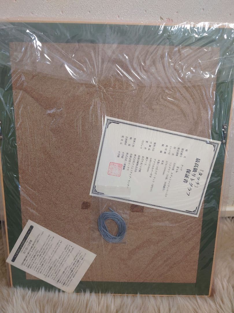 あだち充 画業30周年記念/TIME CAPSULE タッチ 特製複製原画 額付