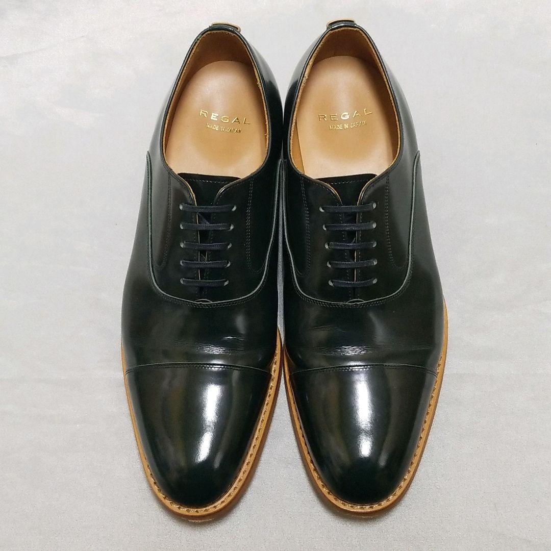 リーガル ストレートチップ シューズ ガラスレザー 日本製 Regal 245