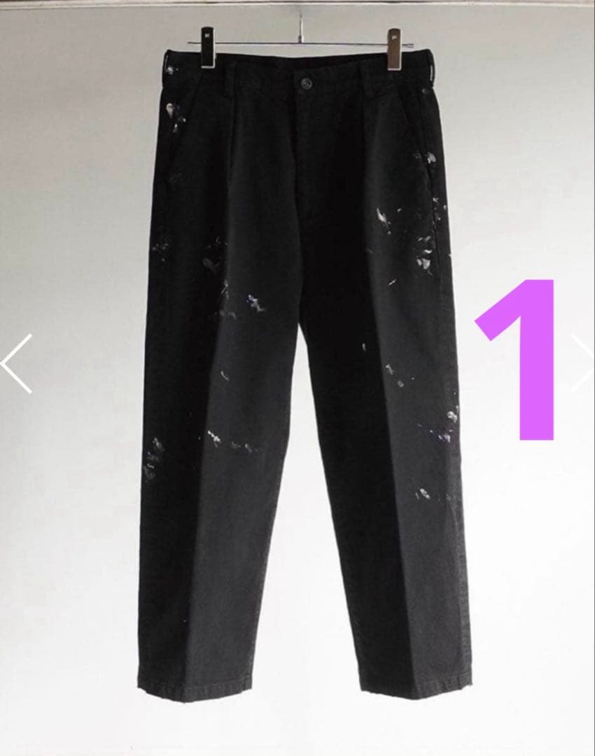 パンツ ANCELLM 24SS PAINT CHINO TROUSERS