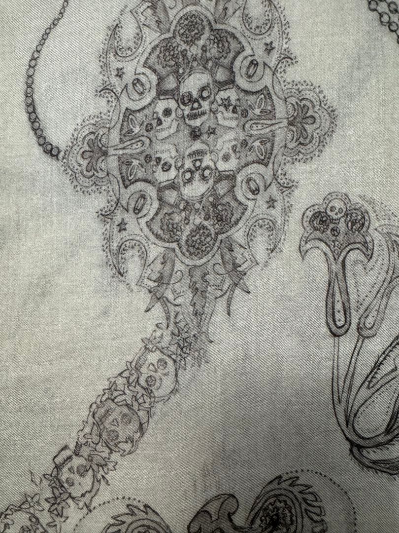 09SS BALMAIN バルマンオム カシミア シルク ストール マフラー