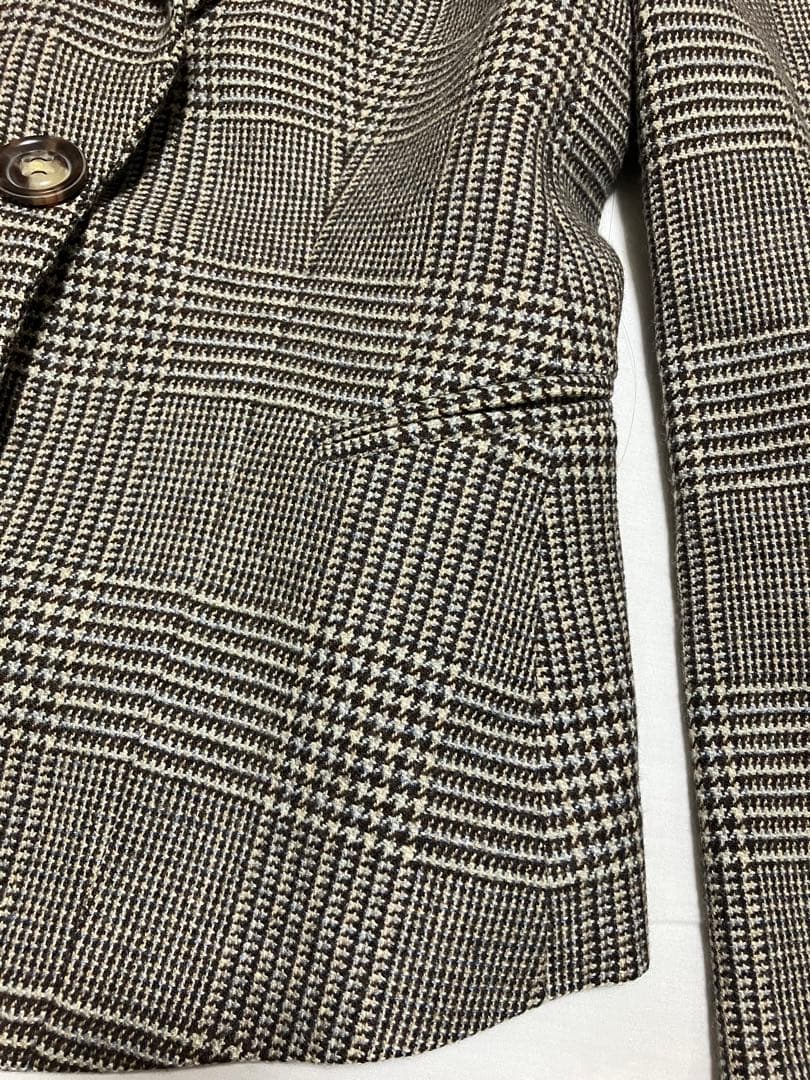 美品　ジョルジオ アルマーニ　ジャケット　グレンチェック柄　総柄　40